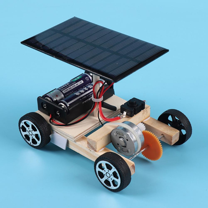 Electronics Project Kit - 組み立てるソーラーカー創造的な発明子供のモーター能力アクティブ思考 DIY 電子キット技術のおもちゃ子供のため