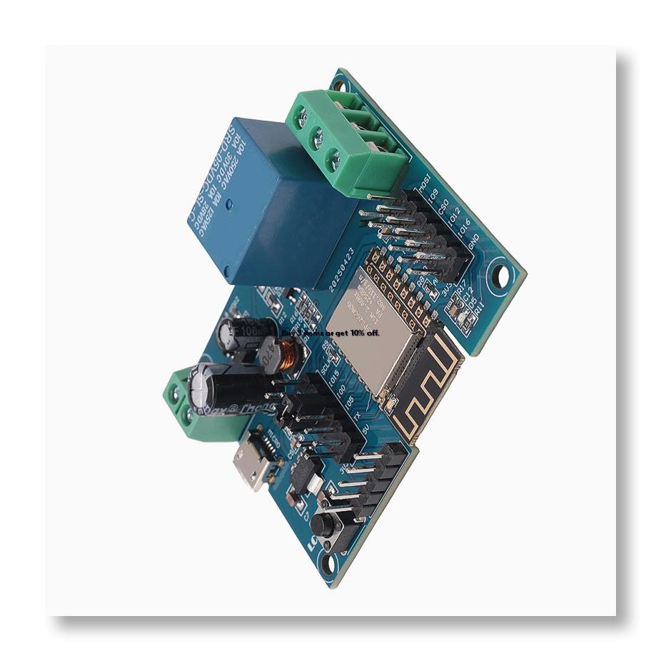 Esp8266 Relay Module - ✤ Wi-Fi中継コントローラーモジュール、DC 5V 8V-80V、ESP8266ワイヤレスコントローラーモジュール、ESP-12F、IoTスマートホームアプリ用。