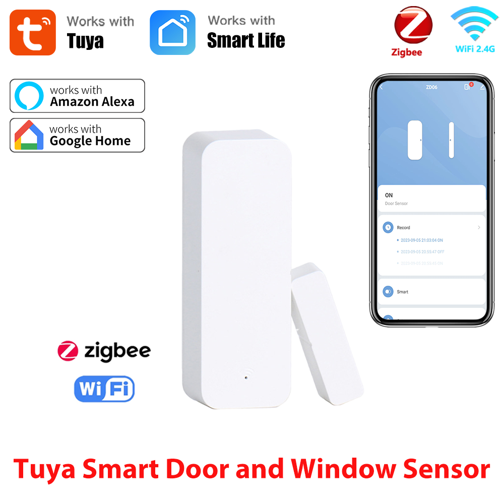 Tuya スマート WiFi/Zigbee ドア窓センサー  - Smart Home Automation Kit のレビューと価格