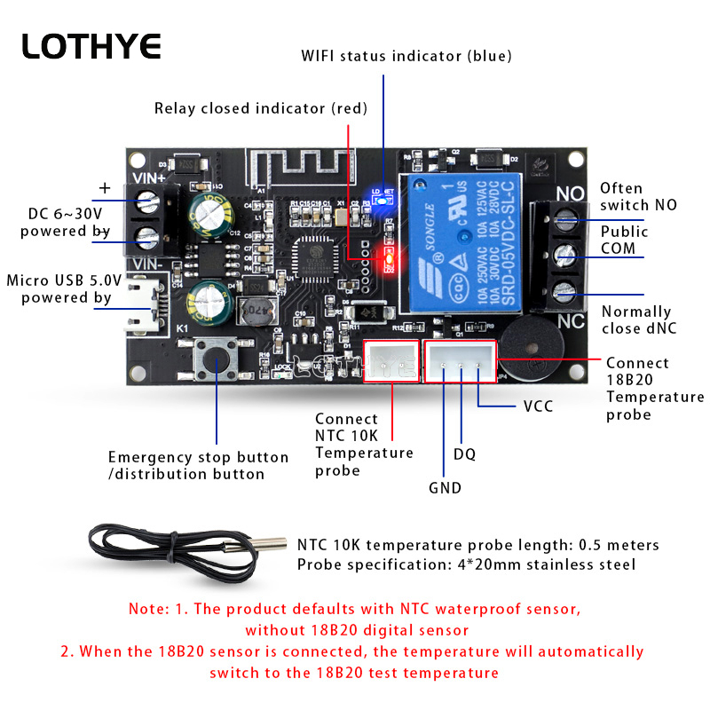 リモート WIFI サーモスタット高精度温度コントローラーモ - Wifi Thermostat のレビューと価格