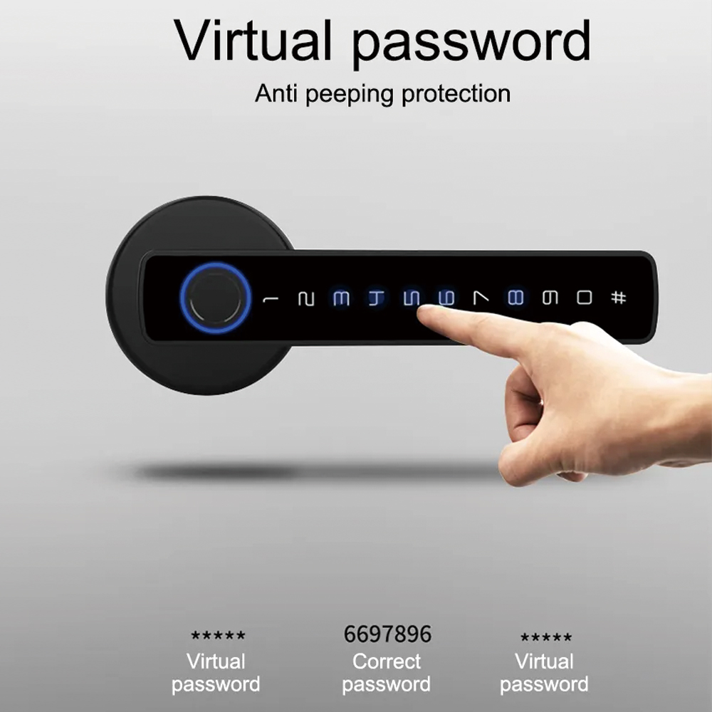 TYSH Tuyaスマート自動セキュリティ生体認証指紋ハンド - Smart Door Lock Wifi のレビューと価格