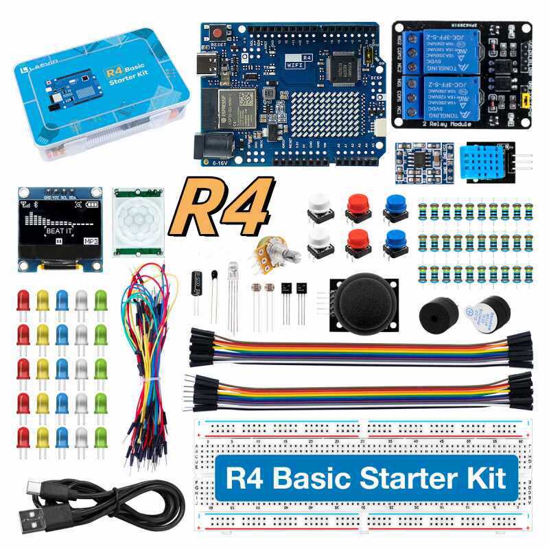 UNO R4 WiFi対応開発スターターキット。センサーと電 - Microcontroller Kit のレビューと価格
