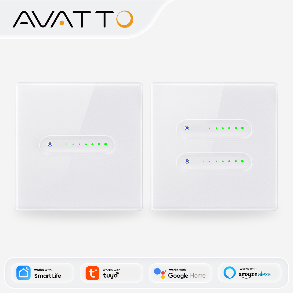 AVATTO WiFi 1/2 ギャングスマート調光スイッチ - Smart Light Switch Wifi のレビューと価格
