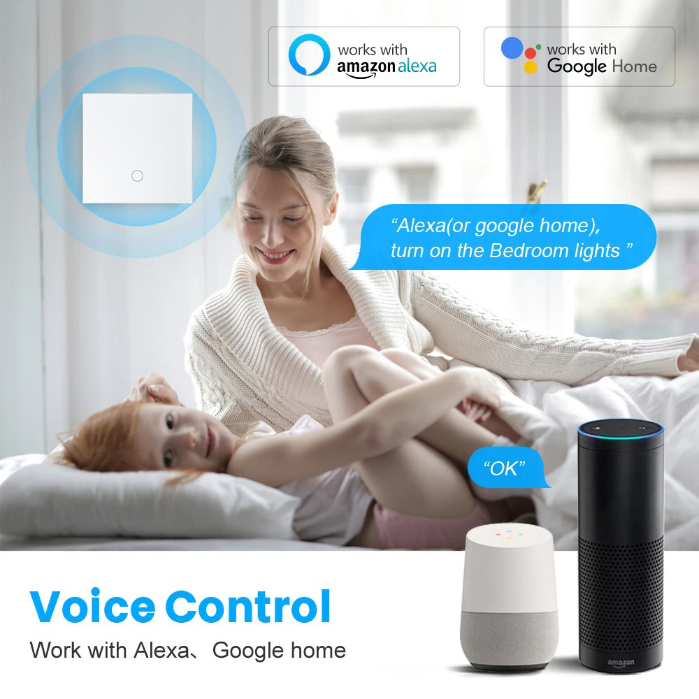 RKHK 1/2/3/4 ギャング WiFi スマート EU - Smart Light Switch Wifi のレビューと価格