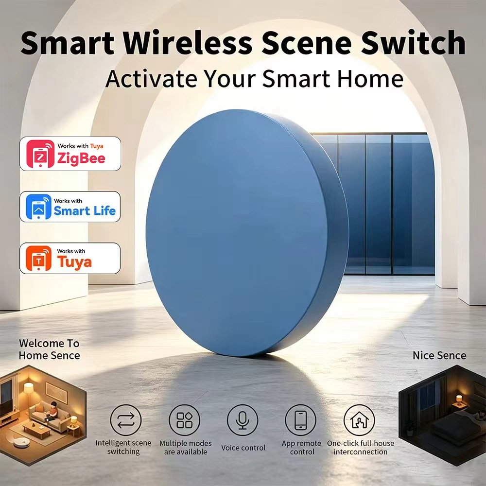 Zigbeeスマートシーンプッシュボタン、Tuya Smar - Smart Home Automation Kit のレビューと価格