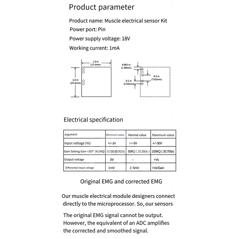 B50B-3X 筋電センサーモジュール EMG 信号収集 A - Sensor Kit Arduino のレビューと価格